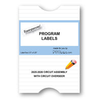 Program Labels for 2025-2026 Circuit Assembly