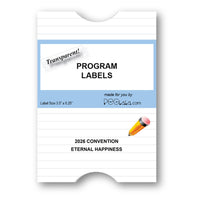 Program Labels for 2026 Convention (Pre-Order)