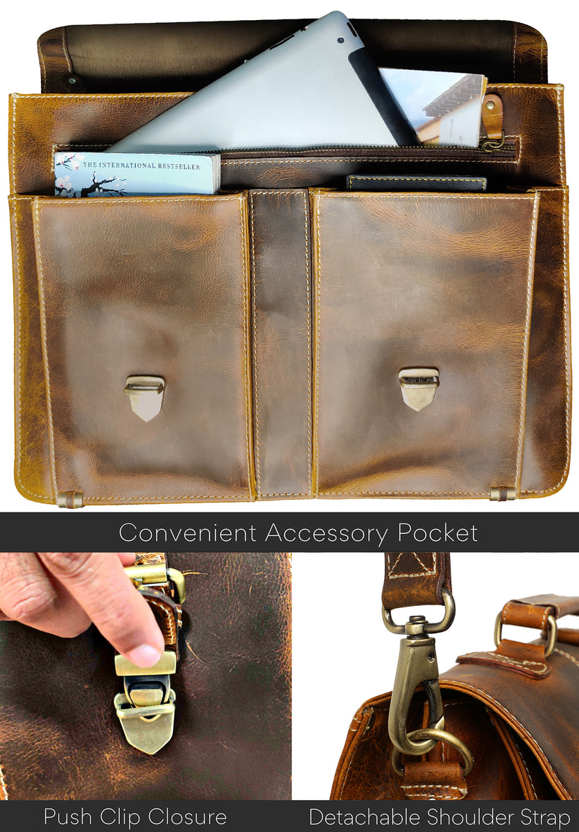 Genuine Buffalo Leather Convertible 16