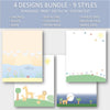 (Digital) Printable Stationery Paper Bundle - Paradise  Cassia PDF peglala-com.myshopify.com PEGlala.com