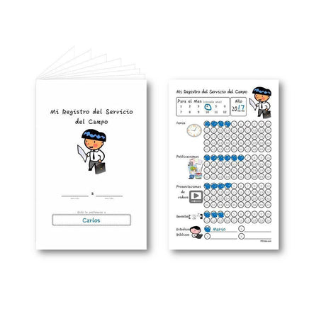 Service Record Booklet for Boys