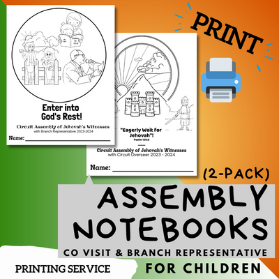 (Print) 2023-2024 Assembly Notebook for Kids (2 Pack)
