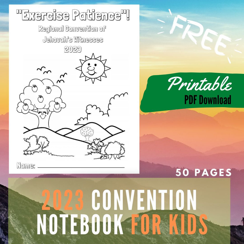 (Digital) 2023 Convention Notebook for Kids - Exercise Patience (10 Languages)