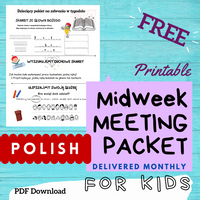 (Digital) Midweek Meeting Packet for Kids 2023 POLISH