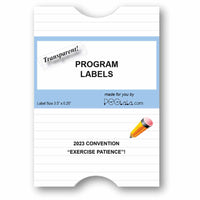 Program Labels 2023 Convention (Exercise Patience)