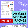 (Digital) Weekend Meeting Packet for Kids 2023 POLISH