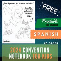 FREE 2024 Convention Notebook for Kids SPANISH 46 pages