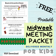 (Digital) 2024 Midweek Meeting Packet for Kids - PORTUGUESE