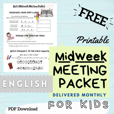 (Digital) 2024 Midweek Meeting Packet for Kids - ENGLISH