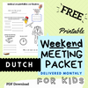 (Digital) 2024 Weekend Meeting Packet for Kids - DUTCH