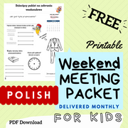 (Digital) 2024 Weekend Meeting Packet for Kids - POLISH