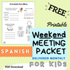 (Digital) 2024 Weekend Meeting Packet for Kids - SPANISH