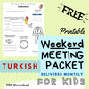 (Digital) 2024 Weekend Meeting Packet for Kids - TURKISH