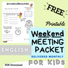 (Digital) 2024 Weekend Meeting Packet for Kids - ENGLISH
