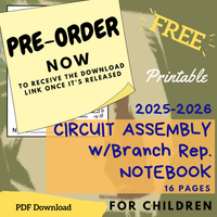 (Digital) 2025-2026 Circuit Assembly with Branch Rep Notebook for Kids (8 languages)