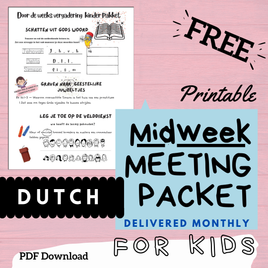 (Digital) 2026 Midweek Meeting Packet for Kids - DUTCH