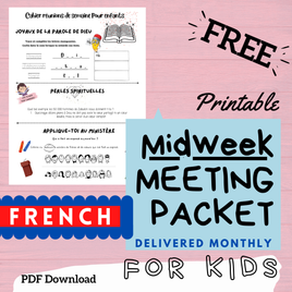 (Digital) 2026 Midweek Meeting Packet for Kids - FRENCH