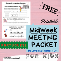 (Digital) 2026 Midweek Meeting Packet for Kids - PORTUGUESE
