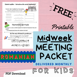 (Digital) 2026 Midweek Meeting Packet for Kids - ROMANIAN