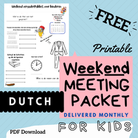 (Digital) 2026 Weekend Meeting Packet for Kids - DUTCH