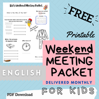 (Digital) 2026 Weekend Meeting Packet for Kids - ENGLISH