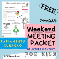 (Digital) 2026 Weekend Meeting Packet for Kids - PAPIAMENTU CURACAO