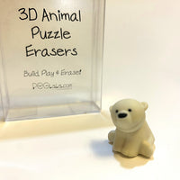 3D Animal Puzzle Erasers – Game Pieces (8‑Piece Set)