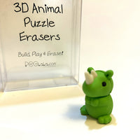 3D Animal Puzzle Erasers – Game Pieces (8‑Piece Set)