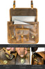 Genuine Buffalo Leather Convertible 16" Rustic Briefcase