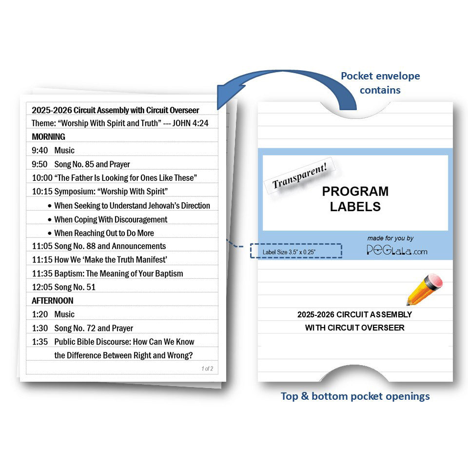 Programming Completed Labels Program Labels for 2025-2026 Circuit Assembly| PEGlala.com