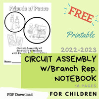 2022-2023 CA Branch Rep Kids Notebook