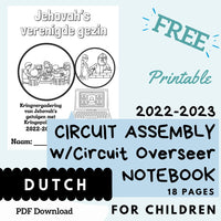 (Digital) 2022-2023 Circuit Assembly with Circuit Overseer Notebook for Kids - Jehovah's United Family  Dutch