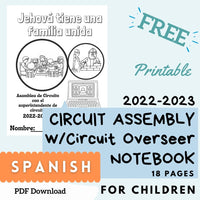(Digital) 2022-2023 Circuit Assembly with Circuit Overseer Notebook for Kids - Jehovah's United Family Spanish