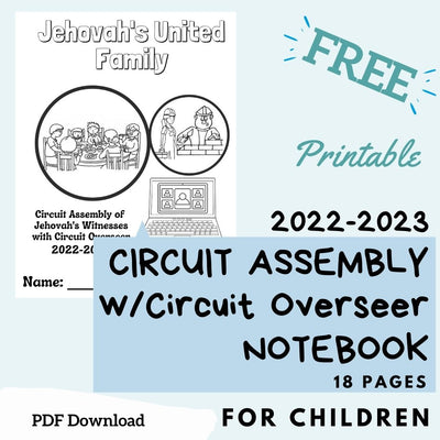 (Digital) 2022-2023 Circuit Assembly with Circuit Overseer Notebook for Kids - Jehovah's United Family