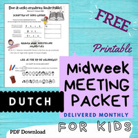 (Digital) Midweek Meeting Packet for Kids 2023 DUTCH