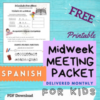 (Digital) Midweek Meeting Packet for Kids 2023 SPANISH