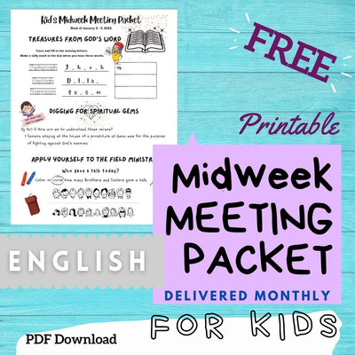 (Digital) Midweek Meeting Packet for Kids 2023