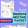 French Weekend Meeting Packet for Kids