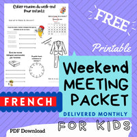 French Weekend Meeting Packet for Kids