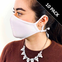 [CLEARANCE] 3 Layer Antibacterial Face Mask - White (S/M)-Face Mask-MASKlala-10 PACK WHITE-PEGlala.com