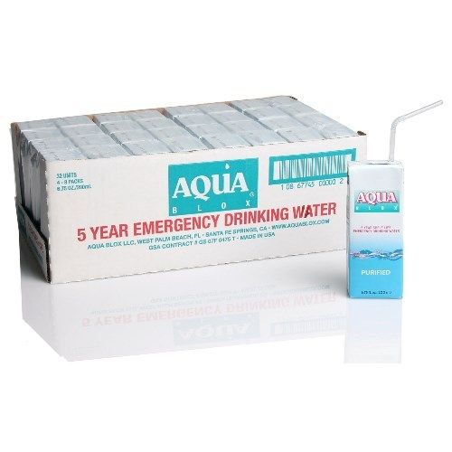 Aqua Blox 5-Year Emergency Drinking Water 6.75 oz (64 Units)