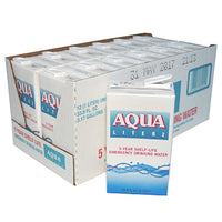 Aqua Literz 5-Year Emergency Drinking Water 33.8 oz (24 Units)