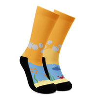 Under The Sea Crew Socks  PEGlala.com AA Clthng-Socks (DK) peglala-com.myshopify.com PEGlala.com