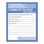 I CAME BY TO VISIT Notepad 4x5.5