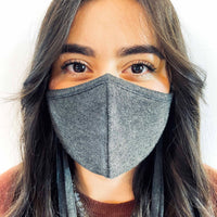 [CLEARANCE] 3 Layer Antibacterial Face Mask - Charcoal (S/M)-Face Mask-MASKlala-3 PACK CHARCOAL-PEGlala.com