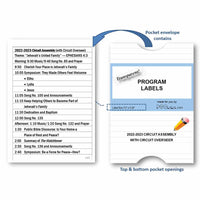 2022-2023 Jehovah's United Family Program Labels Circuit Assembly (w/Circuit Overseer)