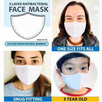 [CLEARANCE] 3 Layer Antibacterial Face Mask - Black (M/L)-Face Mask-MASKlala-3 PACK BLACK-PEGlala.com