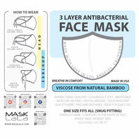 [CLEARANCE] 3 Layer Antibacterial Face Mask - Charcoal (S/M)-Face Mask-MASKlala-3 PACK CHARCOAL-PEGlala.com
