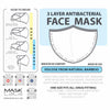 [CLEARANCE] 3 Layer Antibacterial Face Mask - White (S/M)-Face Mask-MASKlala-3 PACK WHITE-PEGlala.com