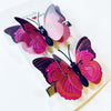 Red Pink Butterfly Hair Clip Set (Style Q)